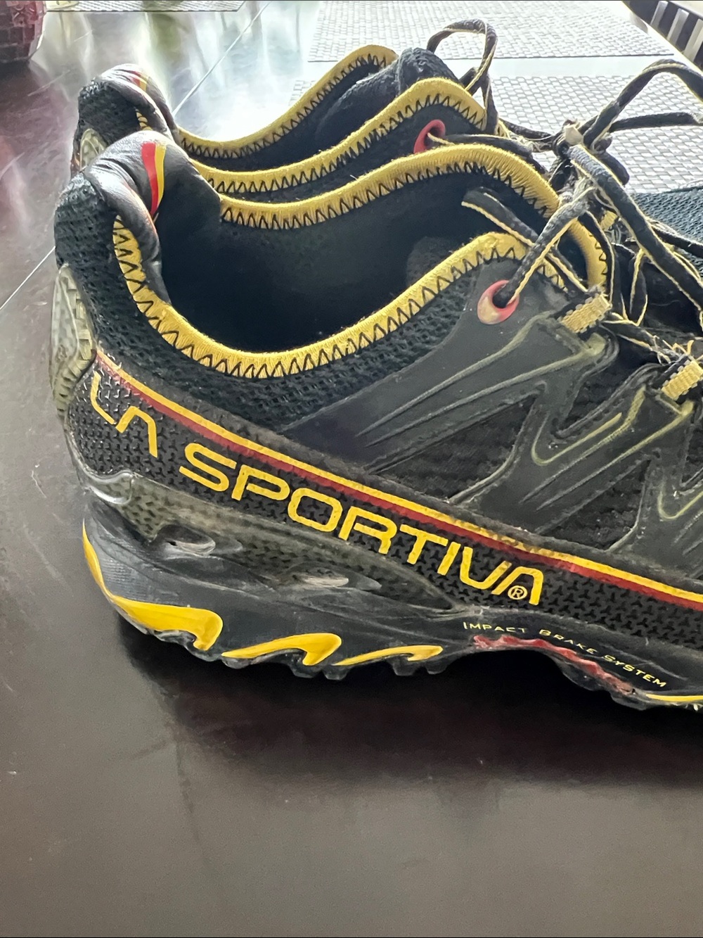 La Sportiva Black and Yellow Men’s Trail Running Shoes